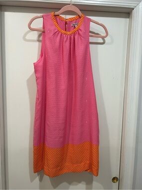 Juicy Couture Pink Mini Dress with Orange Trim
